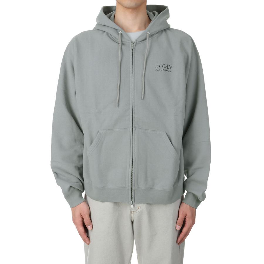 SALE / 30%OFF】OS Logo Full Zip Hoodie - WOLF GREY (SD24S SALE / 30%OFF】OS Logo Full Zip Hoodie - WOLF GREY (SD24S
