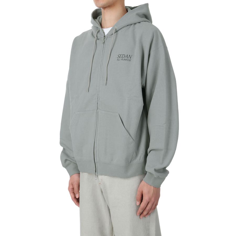 P5倍 / SALE】OS Logo Full Zip Hoodie - WOLF GREY (SD24S-CT01