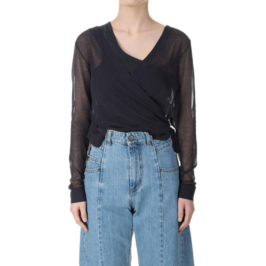 【P5倍 / SALE】Sheer Separate Cachecoeur -Navy (24SS-30-N) Jun Mikami(ジュンミカミ) | JUN MIKAMI