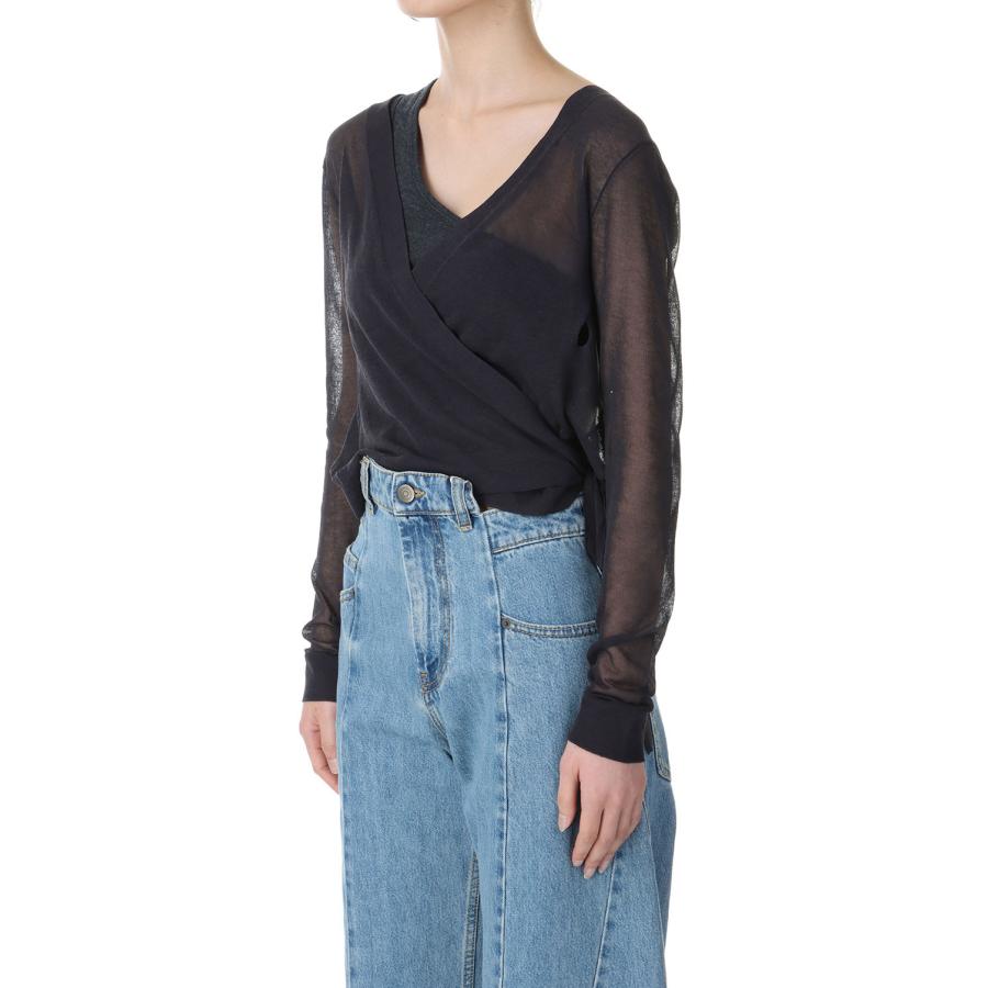 【P5倍 / SALE】Sheer Separate Cachecoeur -Navy (24SS-30-N) Jun Mikami(ジュンミカミ) | JUN MIKAMI | 01