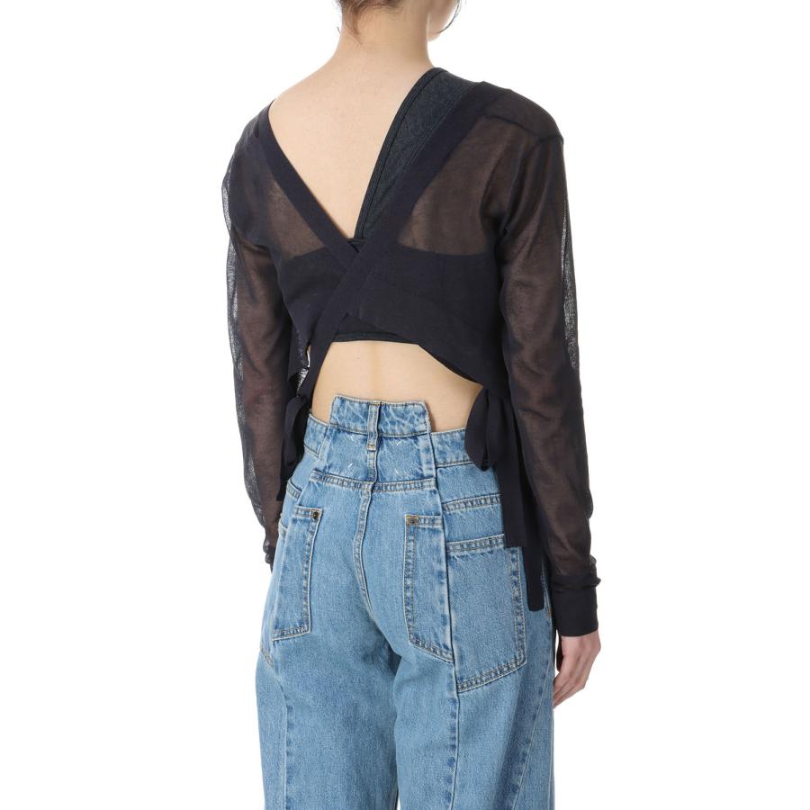 【P5倍 / SALE】Sheer Separate Cachecoeur -Navy (24SS-30-N) Jun Mikami(ジュンミカミ) | JUN MIKAMI | 02