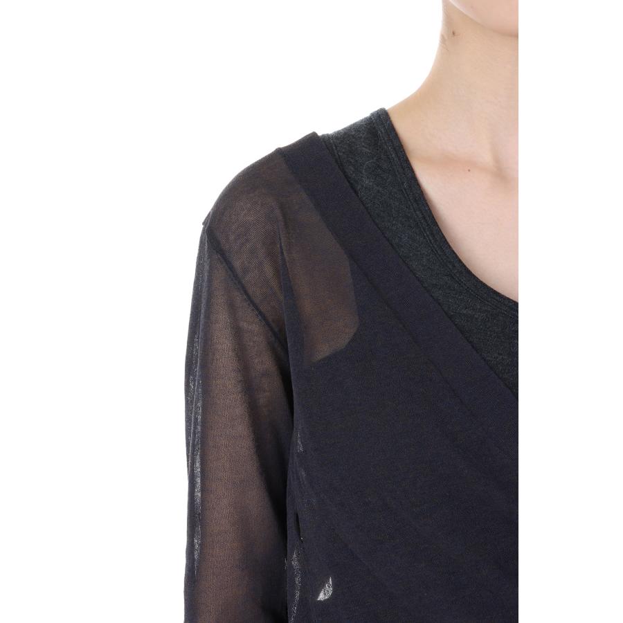 【P5倍 / SALE】Sheer Separate Cachecoeur -Navy (24SS-30-N) Jun Mikami(ジュンミカミ) | JUN MIKAMI | 03