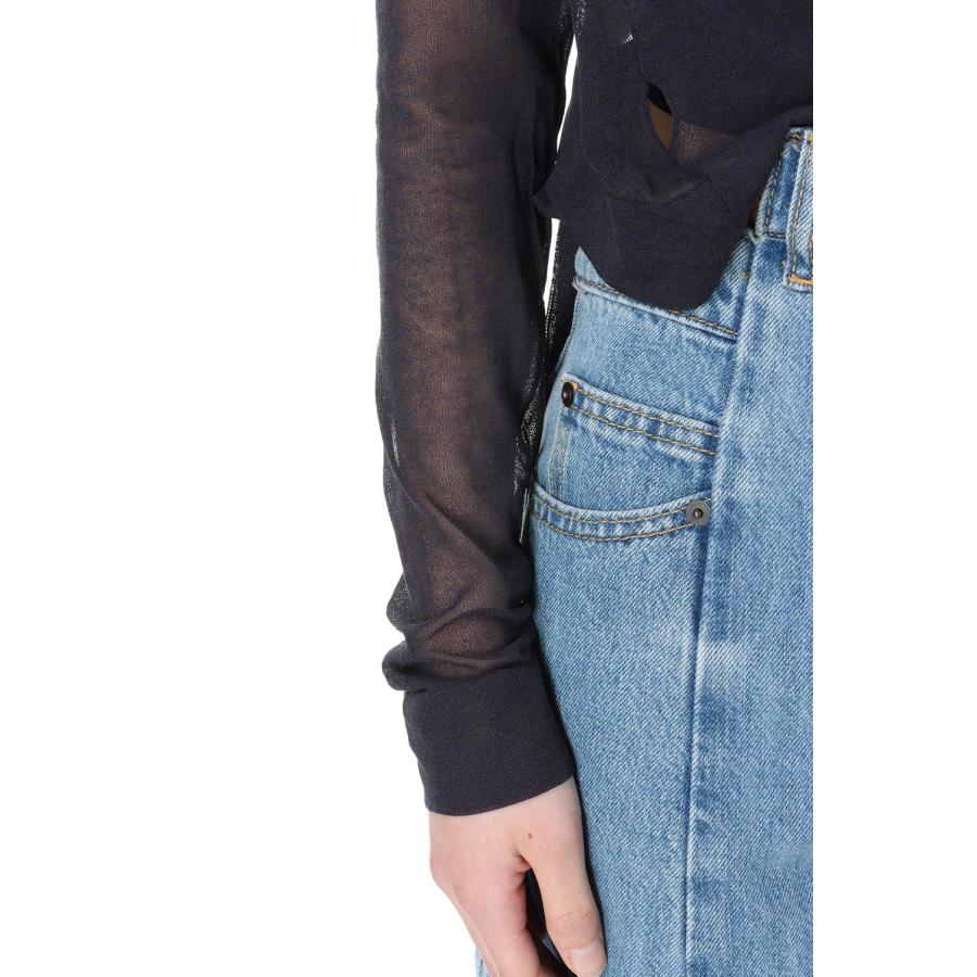 【P5倍 / SALE】Sheer Separate Cachecoeur -Navy (24SS-30-N) Jun Mikami(ジュンミカミ) | JUN MIKAMI | 04