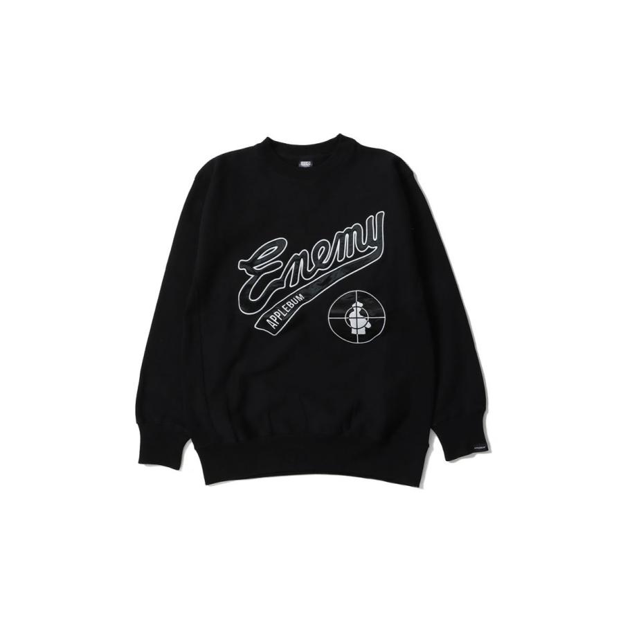 【P5倍 / SALE】Enemy Crew Sweat/Black(PE2320401) Applebum(アップルバム) | APPLEBUM