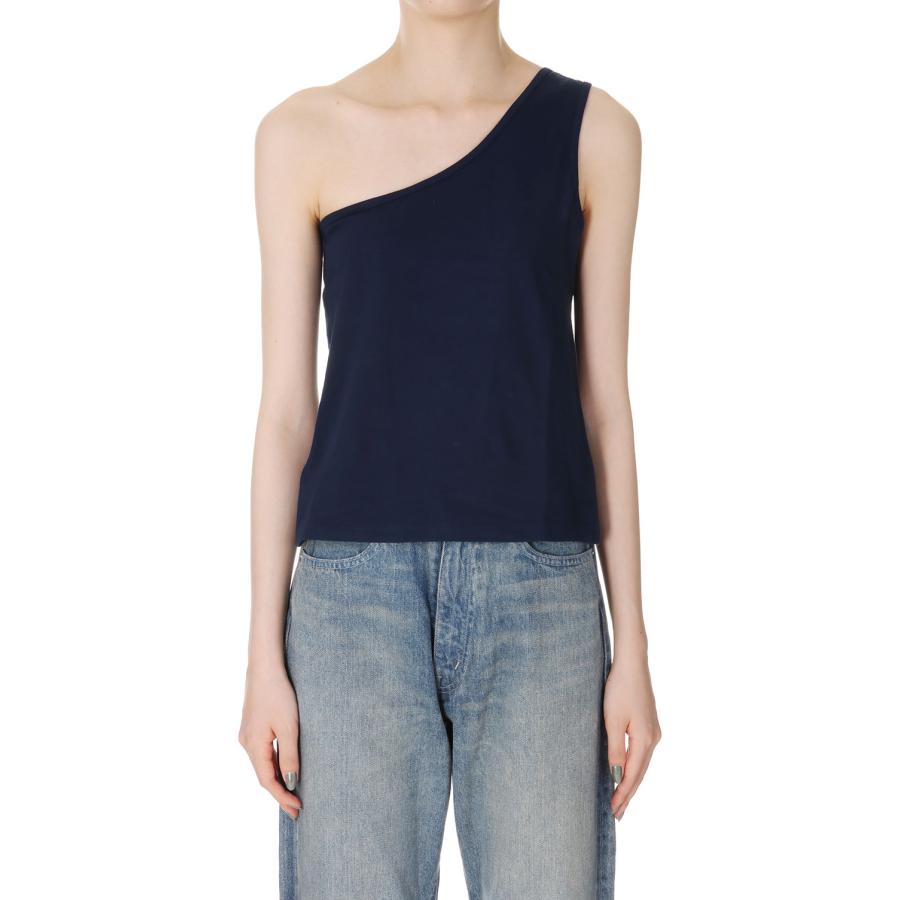【P5倍 / SALE】BASIC ONE SHOULDER TOP-NAVY (TNH18100-29) The Newhouse(ザニューハウス) | THE NEWHOUSE | 01