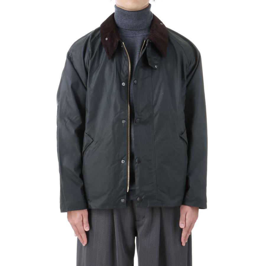Barbour 【P2倍】OVERSIZE TRANSPORT WAX JACKET - SAGE (MWX1678  