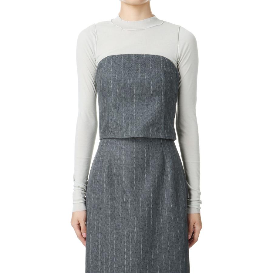 TODAYFUL 【SALE / 40%OFF】Stripe Bustier Tops -DARK GRAY