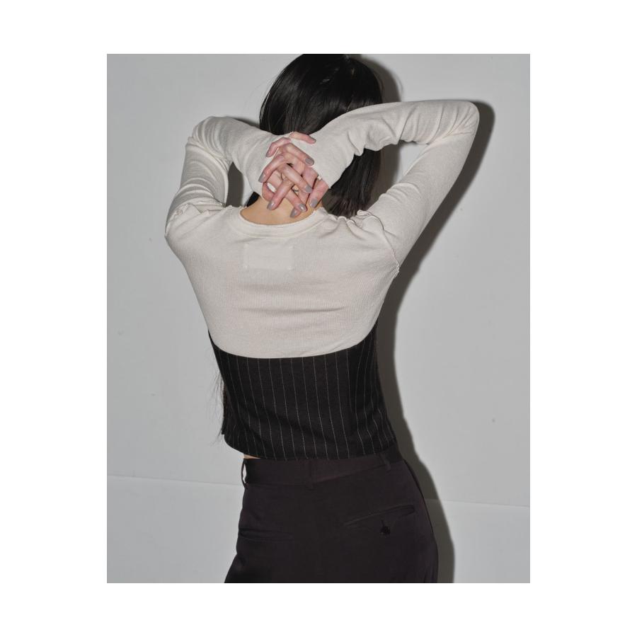 【SALE】Stripe Bustier Tops -BLACK (12420409) Todayful(トゥデイフル) | TODAYFUL | 08