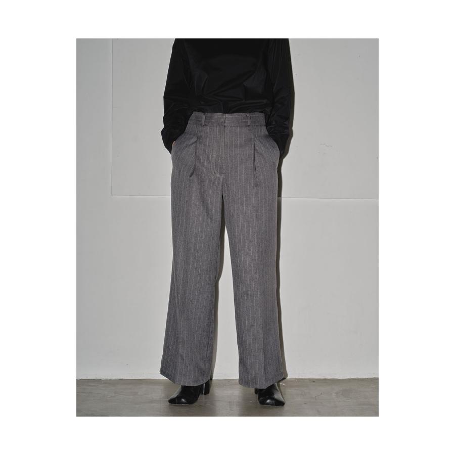 【SALE】Stripe Twill Trousers -DARK GRAY (12420701) Todayful(トゥデイフル) | TODAYFUL | 12