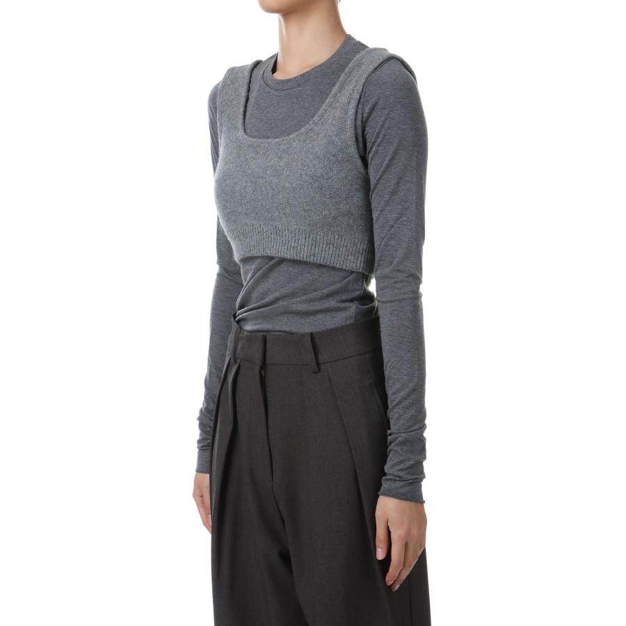 【SALE】Raccoon Knit Bustier -GRAY(12420502) Todayful(トゥデイフル) | TODAYFUL | 01