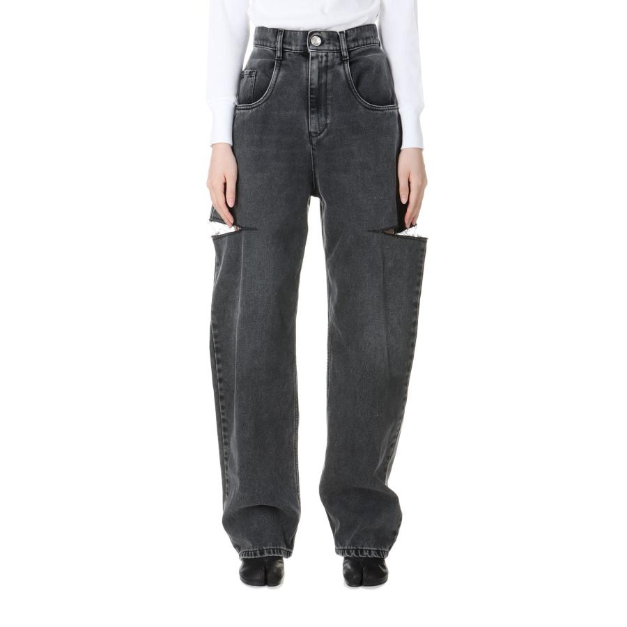 【P5倍】*SLASH DETAIL DENIM PANTS -BLACK (S51LA0051-S30743-965) Maison Margiela(メゾンマルジェラ) | Maison Margiela