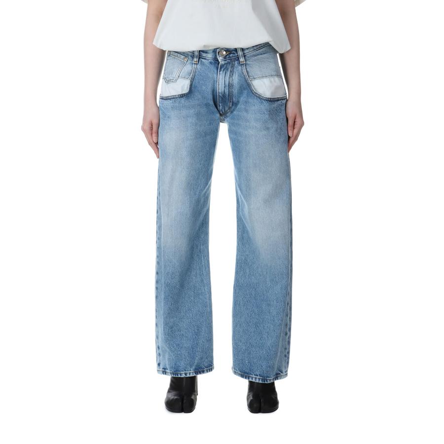 【P5倍】STRAIGHT DENIM PANTS CONTRAST POCKETS -BLUE (S51LA0052-S30513-470) Maison Margiela(メゾンマルジェラ) | Maison Margiela