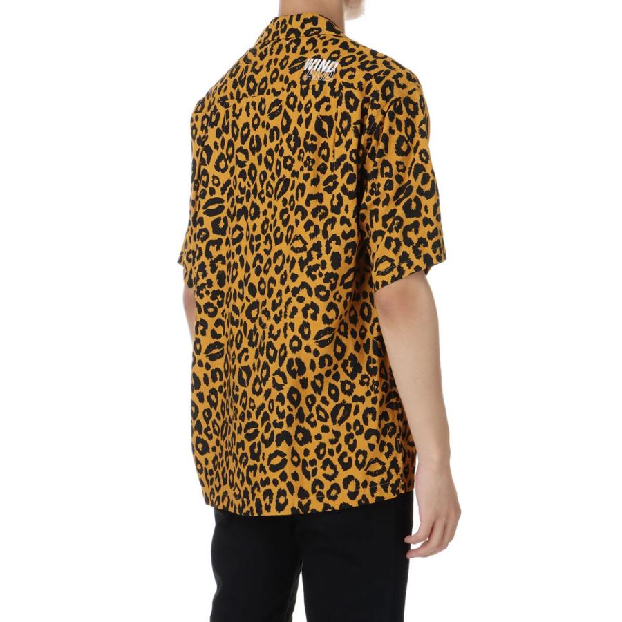 MINEDENIM WDS×MINEDENIM Lips Leopard Print Open Collar SH MINEDENIM WDS×MINEDENIM Lips Leopard Print Open Collar SH
