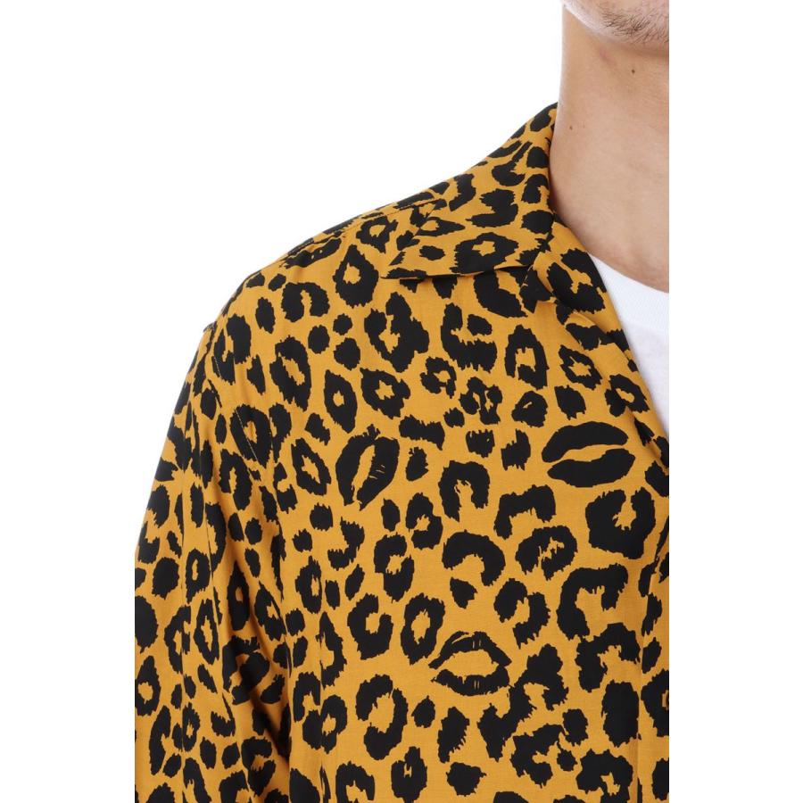 MINEDENIM WDS×MINEDENIM Lips Leopard Print Open Collar SH MINEDENIM WDS×MINEDENIM Lips Leopard Print Open Collar SH