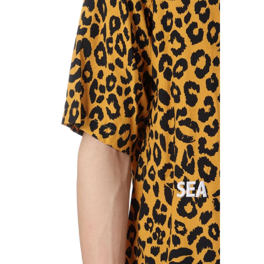 MINEDENIM WDS×MINEDENIM Lips Leopard Print Open Collar SH / BRT 