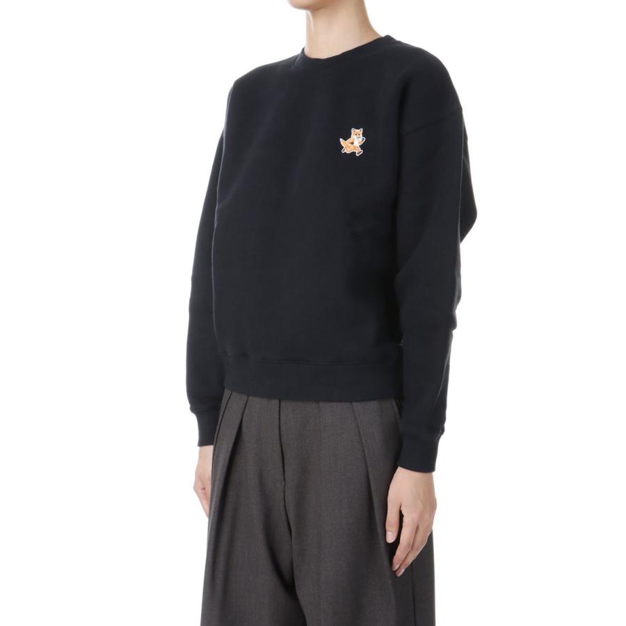 【P5倍 / SALE】SPEEDY FOX PATCH COMFORT SWEATSHIRT - BLACK(MW00309KM0307) Maison Kitsune -Women-(メゾンキツネ) |  | 01