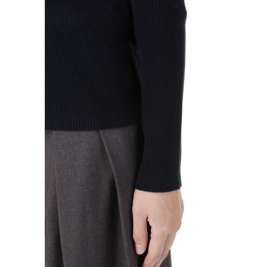 【SALE】BABY FOX PATCH FINE RIBBED CARDIGAN - BLACK(NW00507KT1091) Maison Kitsune -Women-(メゾンキツネ) |  | 05