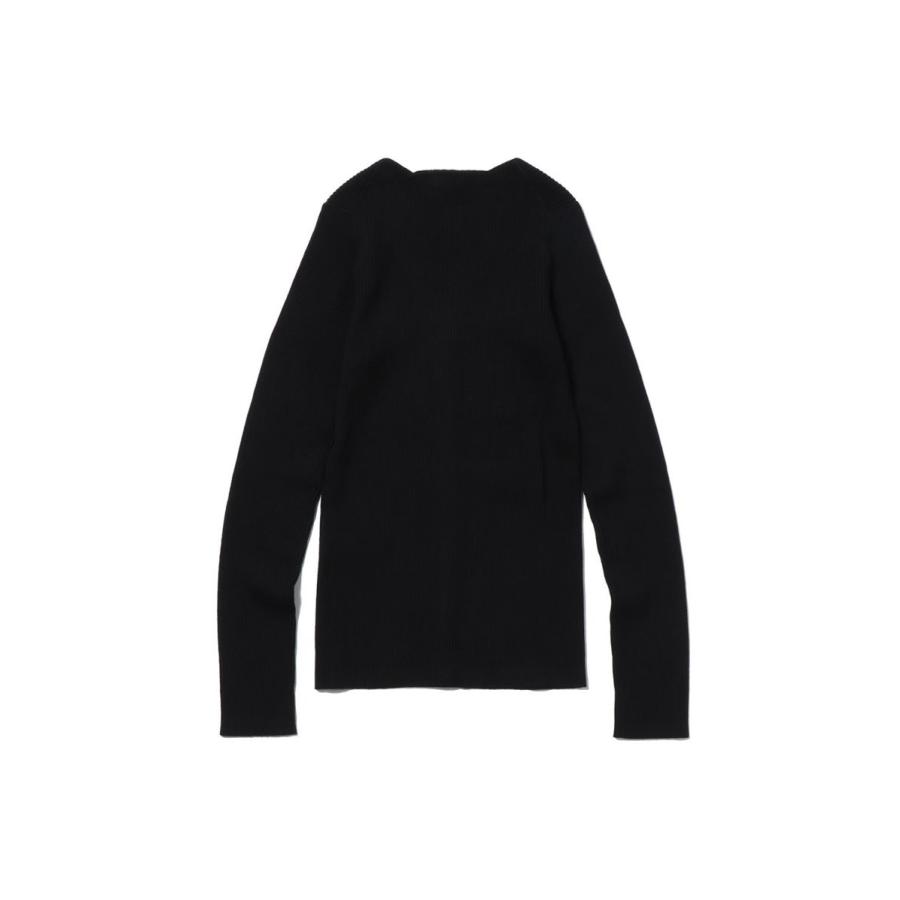 【SALE】BABY FOX PATCH FINE RIBBED CARDIGAN - BLACK(NW00507KT1091) Maison Kitsune -Women-(メゾンキツネ) |  | 07