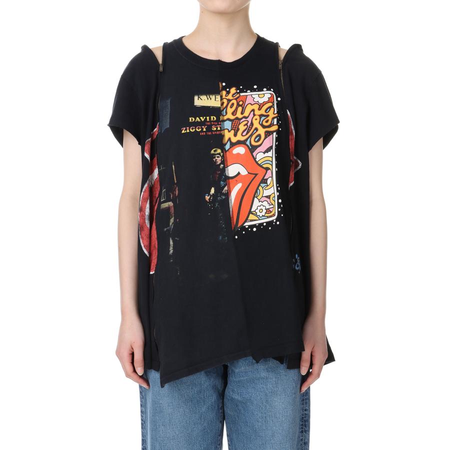 【P5倍 / SALE】circa make zip removal wide top / BLACK-3(cc24ss-01) 77circa -Women-(ナナナナサーカ) | 77circa