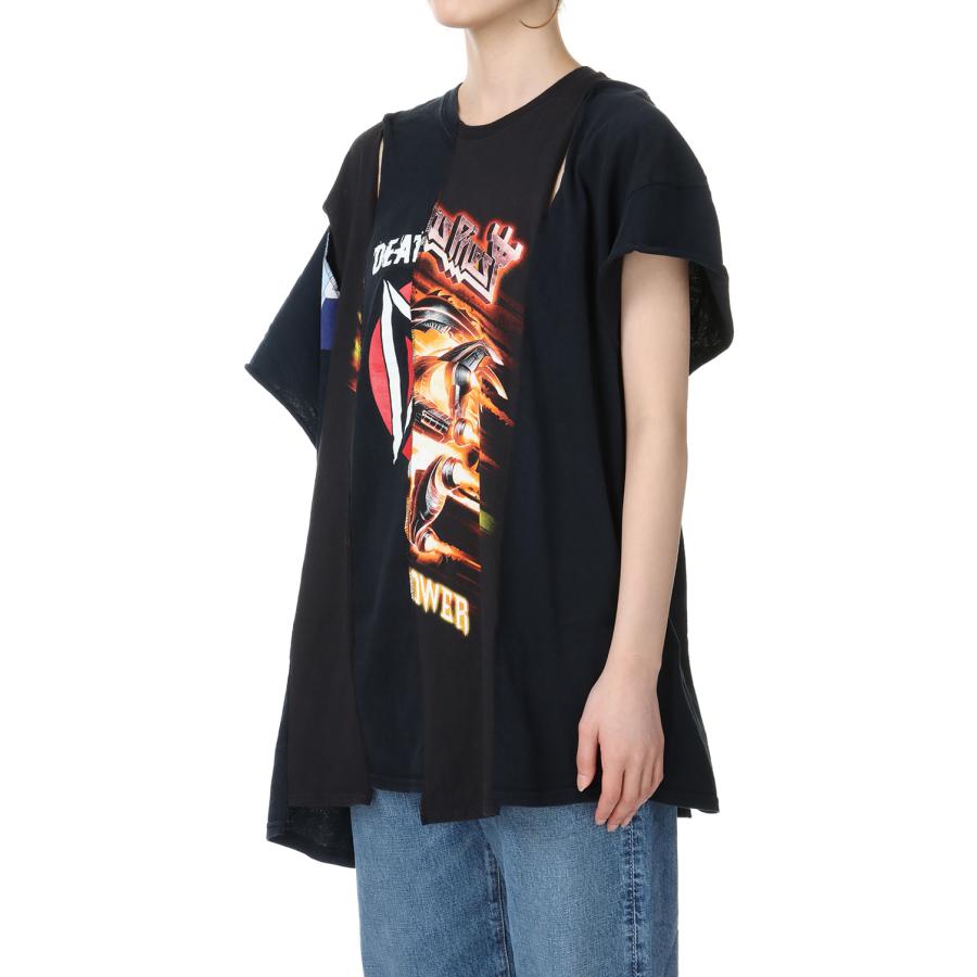 【P5倍 / SALE】circa make cutback gap wide top  / BLACK-2(cc24ss-02) 77circa -Women-(ナナナナサーカ) | 77circa | 01