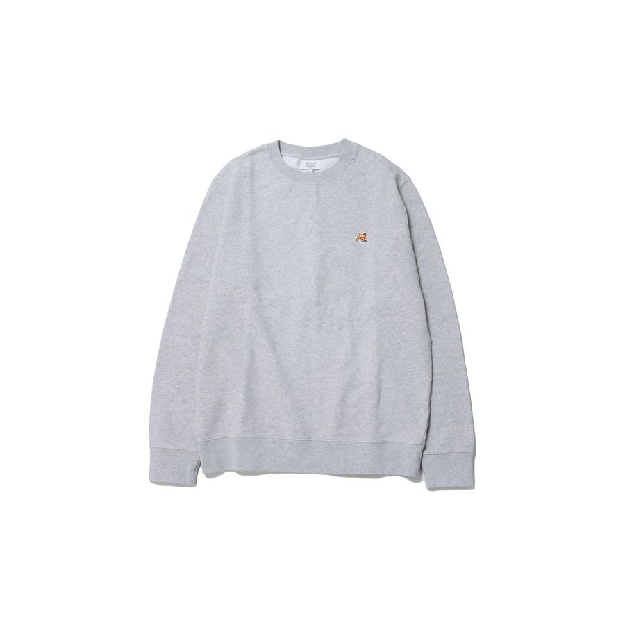 【P5倍】FOX HEAD PATCH REGULAR SWEATSHIRT - LIGHT GREY MELANGE(LM00301KM0001) Maison Kitsune -Men-(メゾンキツネ) | MAISON KITSUNE