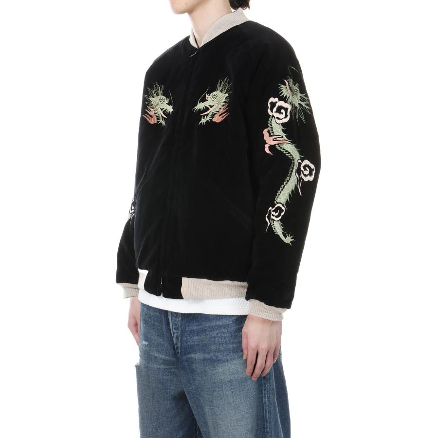 【P5倍 / SALE】SPECIAL EDITION VELVETEEN SOUVENIER JACKET GREEN DRAGON - BLACK (GL15551) Gold(ゴールド) | GOLD | 01