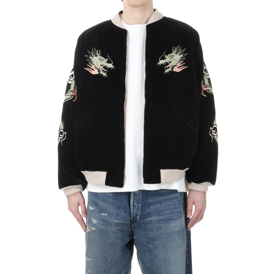 【P5倍 / SALE】SPECIAL EDITION VELVETEEN SOUVENIER JACKET GREEN DRAGON - BLACK (GL15551) Gold(ゴールド) | GOLD | 03