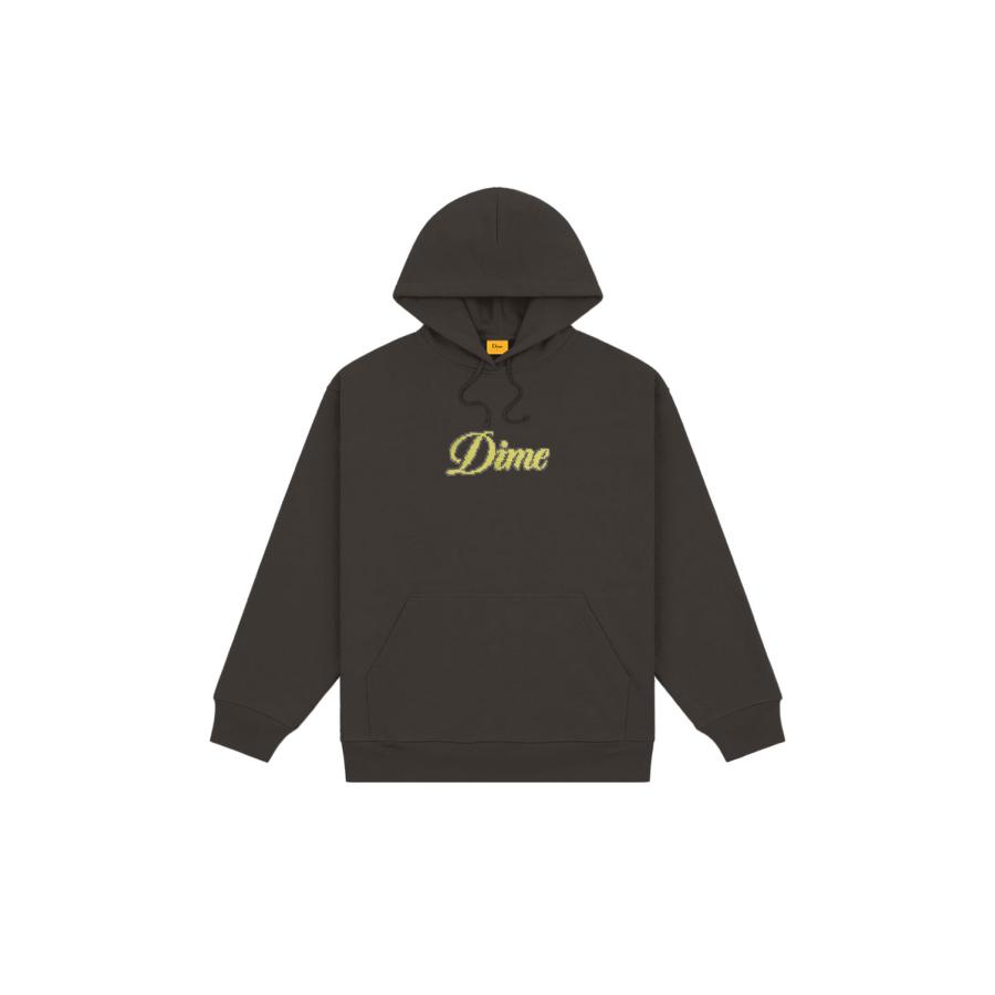 【P5倍 / SALE】PIXEL CURSIVE HOODIE / Vintage Black(DIMEFA2419BLK) Dime(ダイム) | 