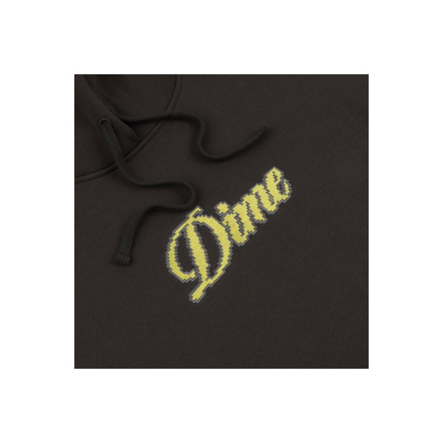 【P5倍 / SALE】PIXEL CURSIVE HOODIE / Vintage Black(DIMEFA2419BLK) Dime(ダイム) |  | 01