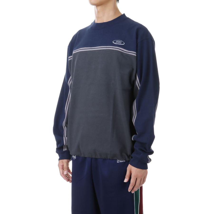 【P15倍】【SALE】Oval Logo Line Top - NAVY / CHARCOAL (SD24F-CT02) SEDAN ALL PURPOSE(セダン オール パーパス) |  | 01