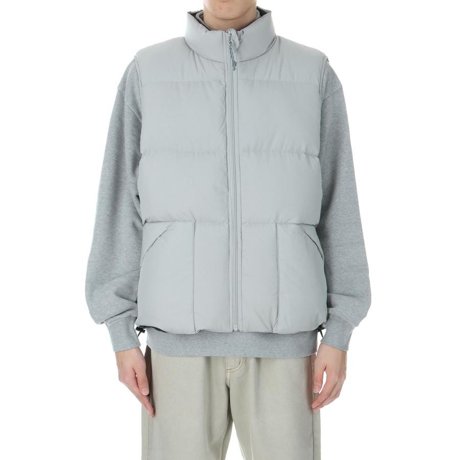 SEDAN ALL-PURPOSE / ダウンベスト/L/ポリエステル/GRY/SD24F-JK02 P5倍 / SALE】Reversible Down Vest - STONE NAVY (SD24F-JK02) SEDAN