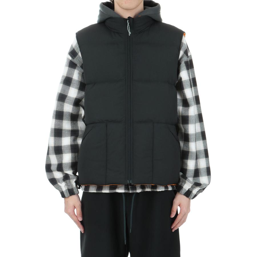 P5倍 / SALE】Reversible Down Vest - BLACK MANGO (SD24F-JK02) SEDAN