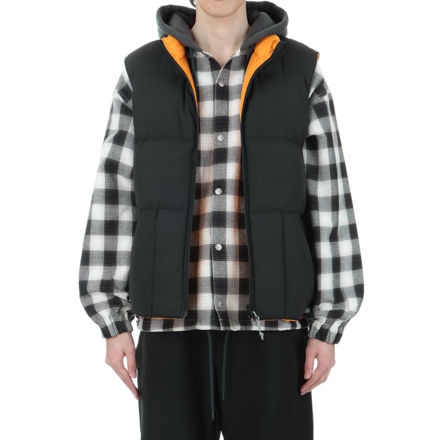 P5倍 / SALE】Reversible Down Vest - BLACK MANGO (SD24F-JK02) SEDAN