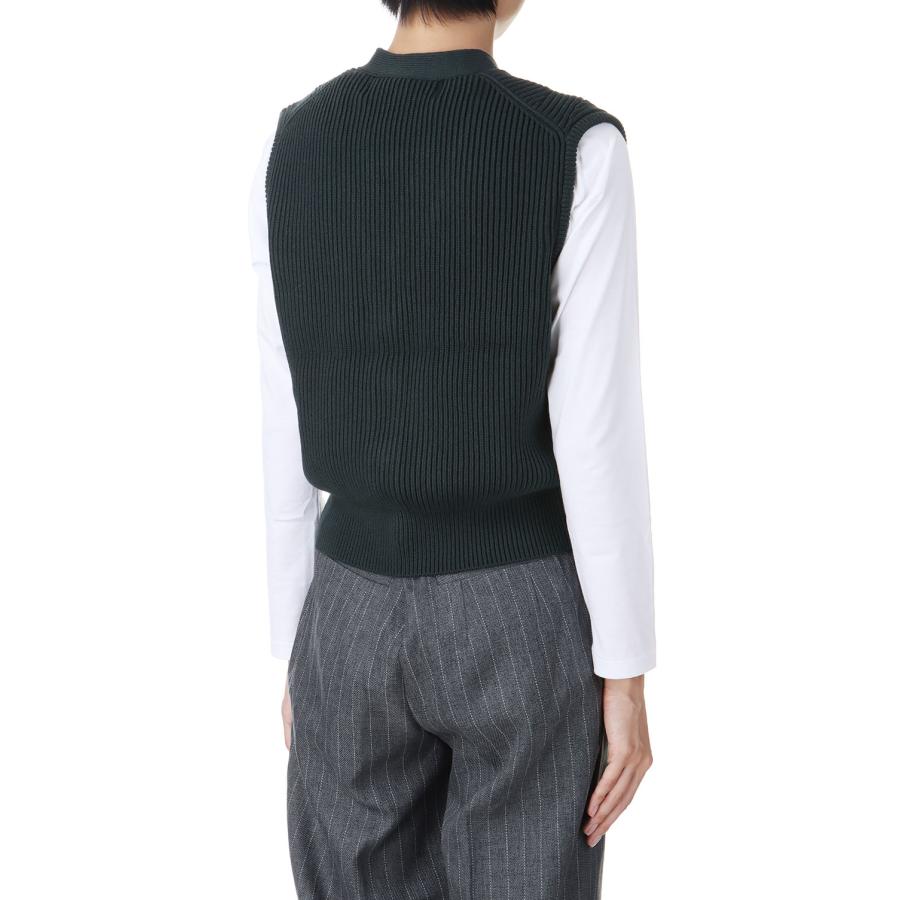 【P5倍 / SALE】FULL CARDIGAN KNIT VEST -GREEN (24AMSNI02) Shinzone(シンゾーン) | Shinzone | 02