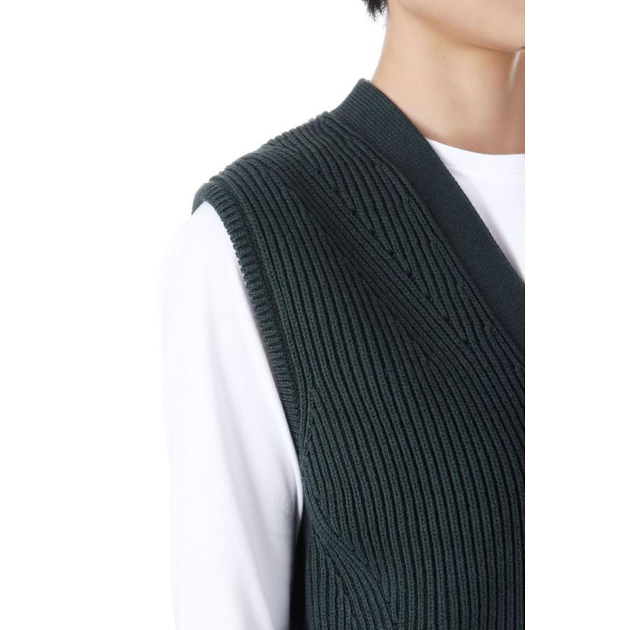 【P5倍 / SALE】FULL CARDIGAN KNIT VEST -GREEN (24AMSNI02) Shinzone(シンゾーン) | Shinzone | 03