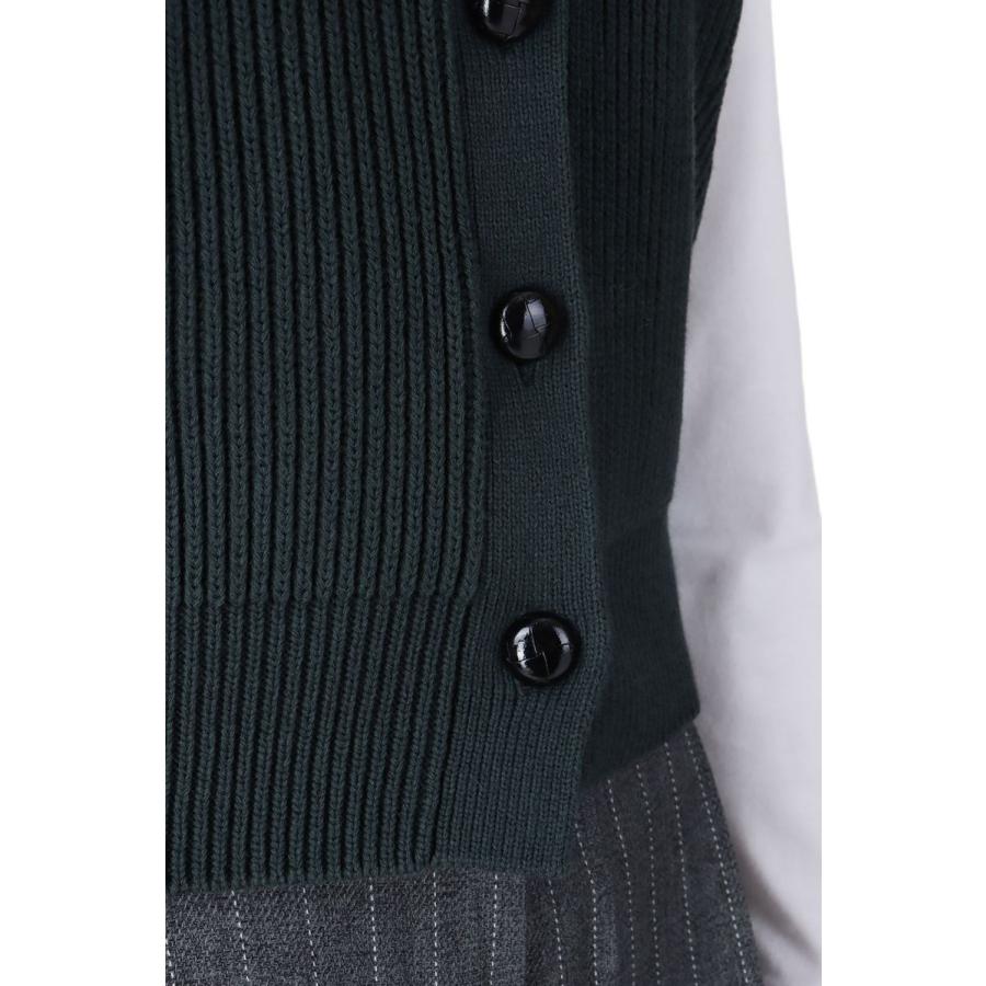 【P5倍 / SALE】FULL CARDIGAN KNIT VEST -GREEN (24AMSNI02) Shinzone(シンゾーン) | Shinzone | 04