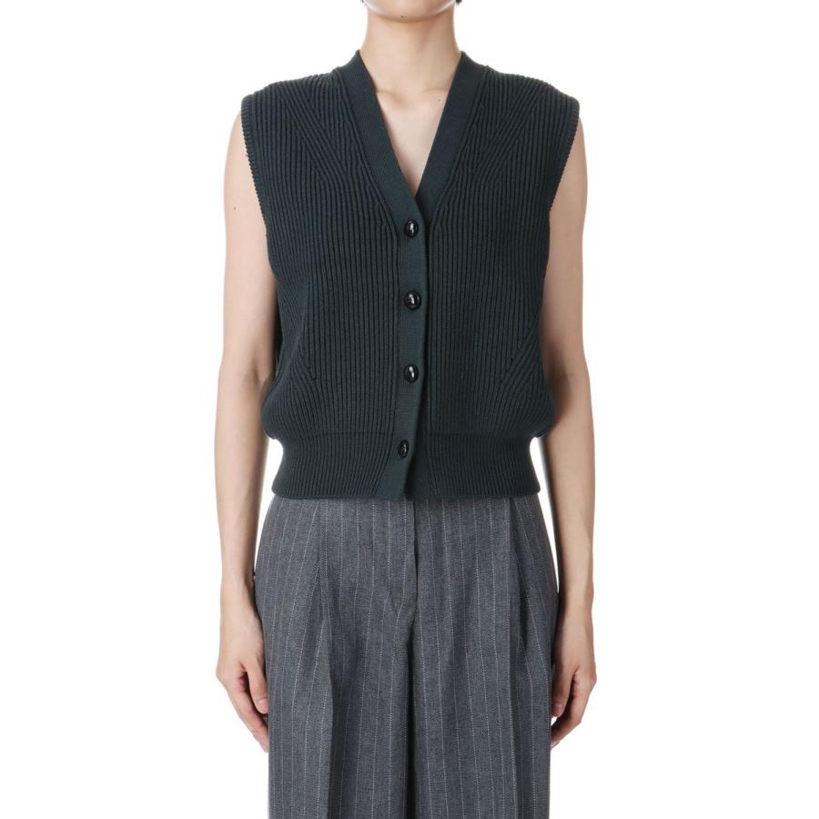 【P5倍 / SALE】FULL CARDIGAN KNIT VEST -GREEN (24AMSNI02) Shinzone(シンゾーン) | Shinzone | 05