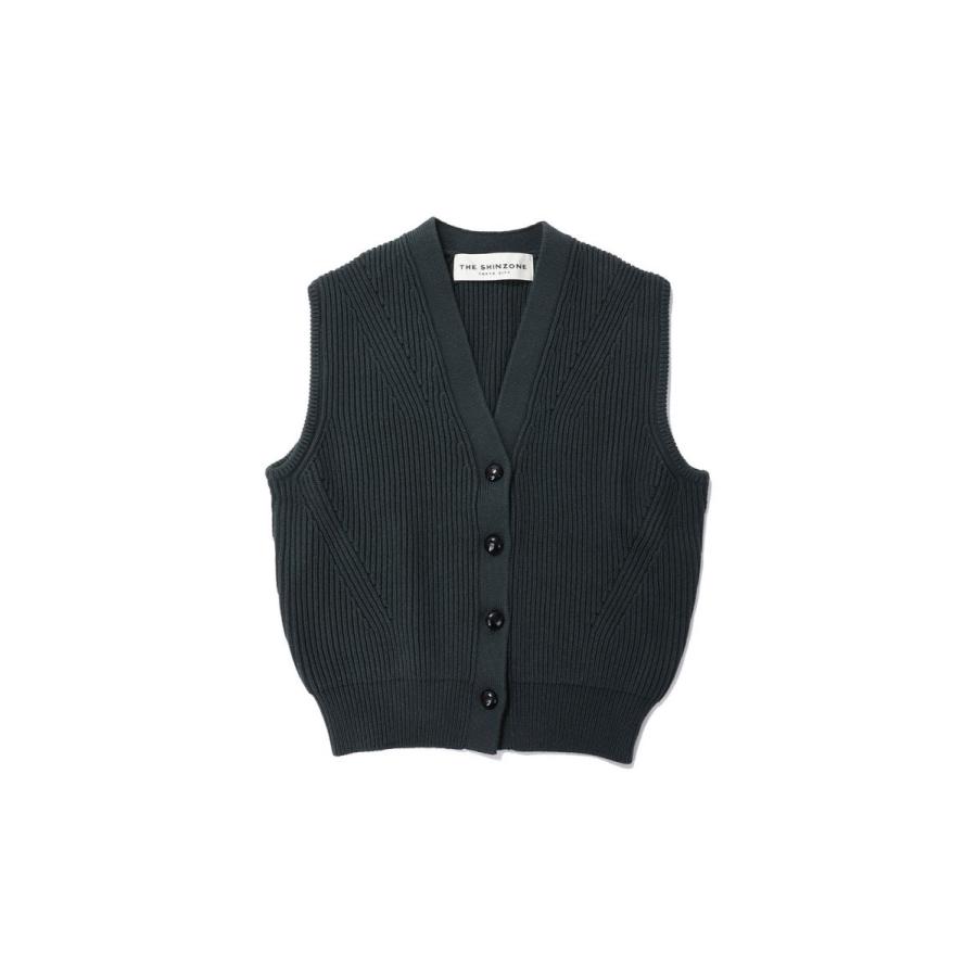 【P5倍 / SALE】FULL CARDIGAN KNIT VEST -GREEN (24AMSNI02) Shinzone(シンゾーン) | Shinzone | 06