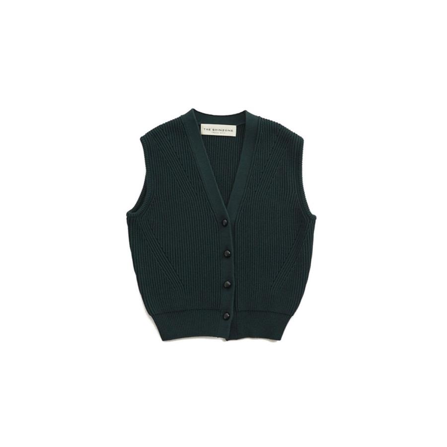 【P5倍 / SALE】FULL CARDIGAN KNIT VEST -GREEN (24AMSNI02) Shinzone(シンゾーン) | Shinzone | 07