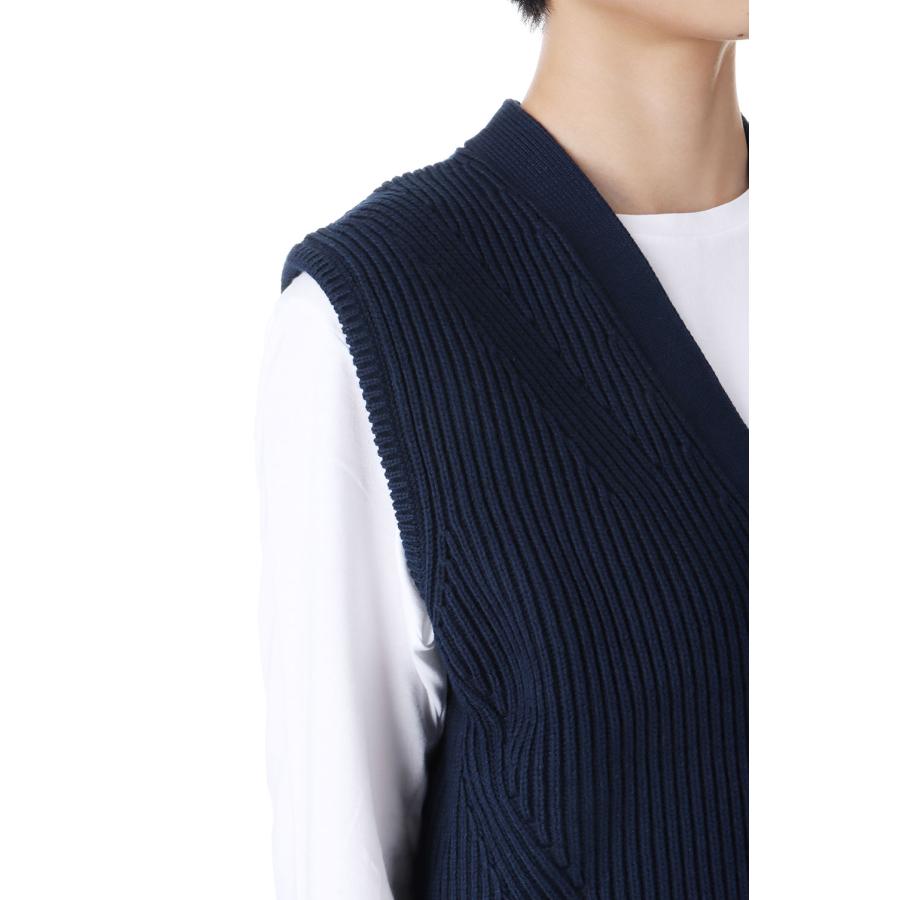 【P5倍 / SALE】FULL CARDIGAN KNIT VEST -NAVY(24AMSNI02) Shinzone(シンゾーン) | Shinzone | 03