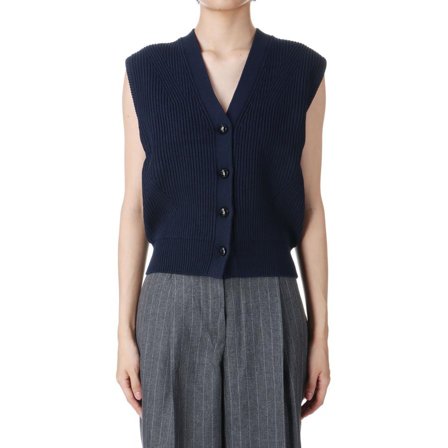 【P5倍 / SALE】FULL CARDIGAN KNIT VEST -NAVY(24AMSNI02) Shinzone(シンゾーン) | Shinzone | 05