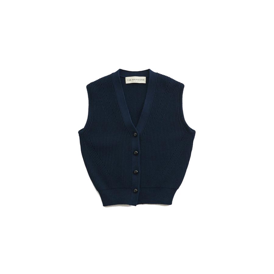 【P5倍 / SALE】FULL CARDIGAN KNIT VEST -NAVY(24AMSNI02) Shinzone(シンゾーン) | Shinzone | 07