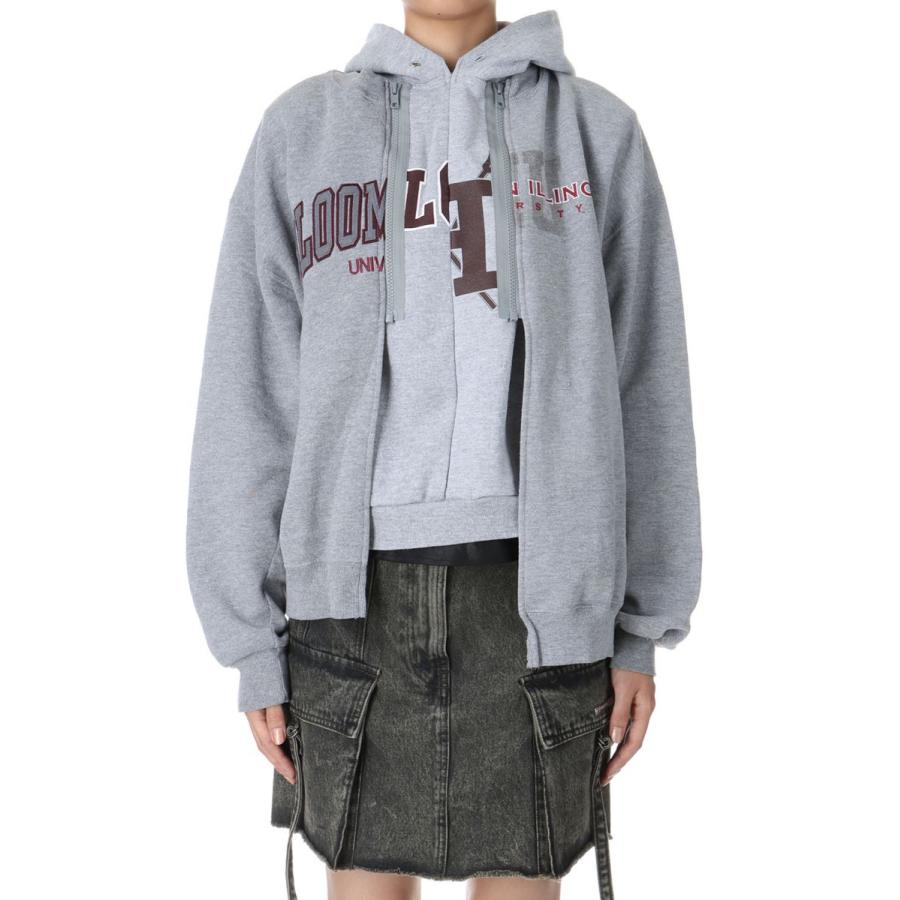 【P5倍 / SALE】circa make adjustable length layered sweat top -GRAY-5(cc24aw-11) 77circa -Women-(ナナナナサーカ) | 77circa