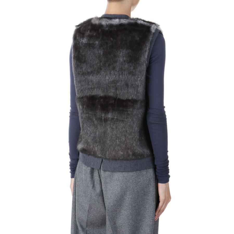 【P5倍 / SALE】Faux Fur Vest-GRAY(24AW-8-N) Jun Mikami(ジュンミカミ) | JUN MIKAMI | 02