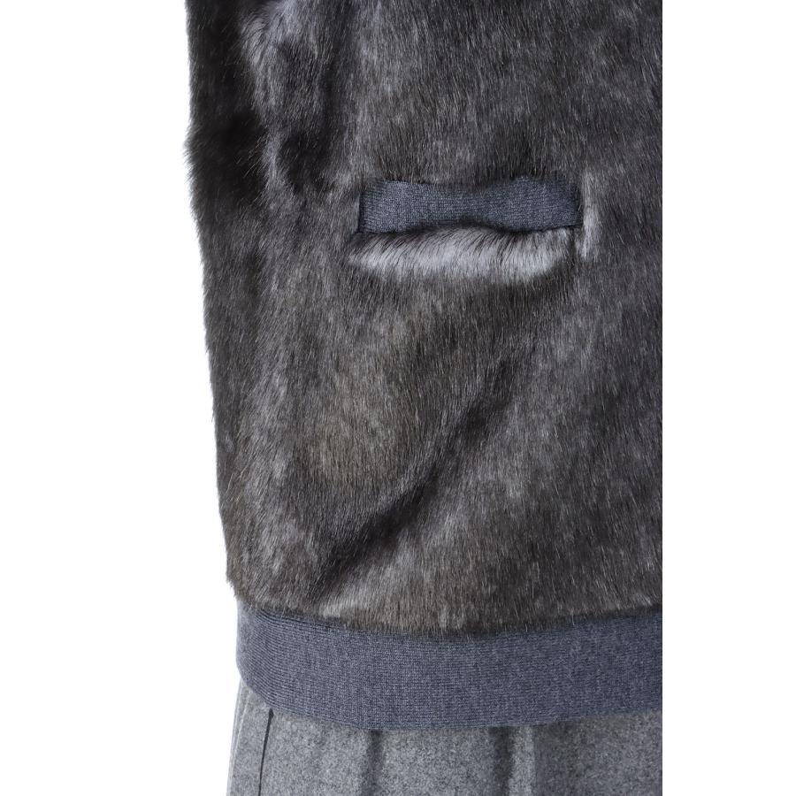 【P5倍 / SALE】Faux Fur Vest-GRAY(24AW-8-N) Jun Mikami(ジュンミカミ) | JUN MIKAMI | 04