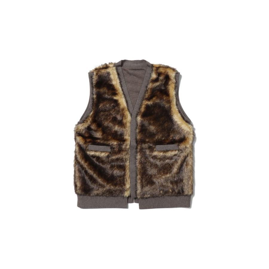 【P5倍 / SALE】Faux Fur Vest-BROWN(24AW-8-N) Jun Mikami(ジュンミカミ) | JUN MIKAMI | 05