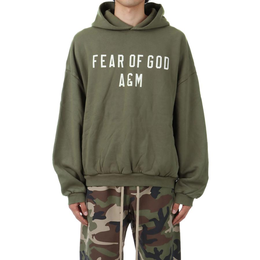 【P2倍 / SALE】HEAVY FLEECE HOODIE / MILITARY(192BT244815F) ESSENTIALS(エッセンシャルズ) | 