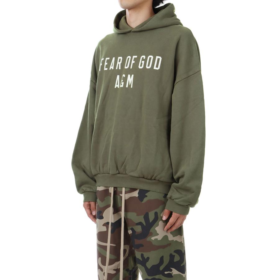 【P2倍 / SALE】HEAVY FLEECE HOODIE / MILITARY(192BT244815F) ESSENTIALS(エッセンシャルズ) |  | 01