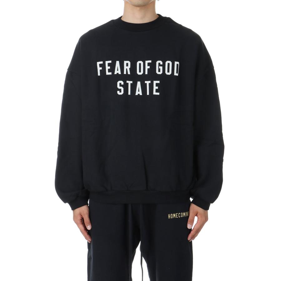 【P2倍 / SALE】HEAVY FLEECE CREWNECK / BLACK(192BT246230F) ESSENTIALS(エッセンシャルズ) | 