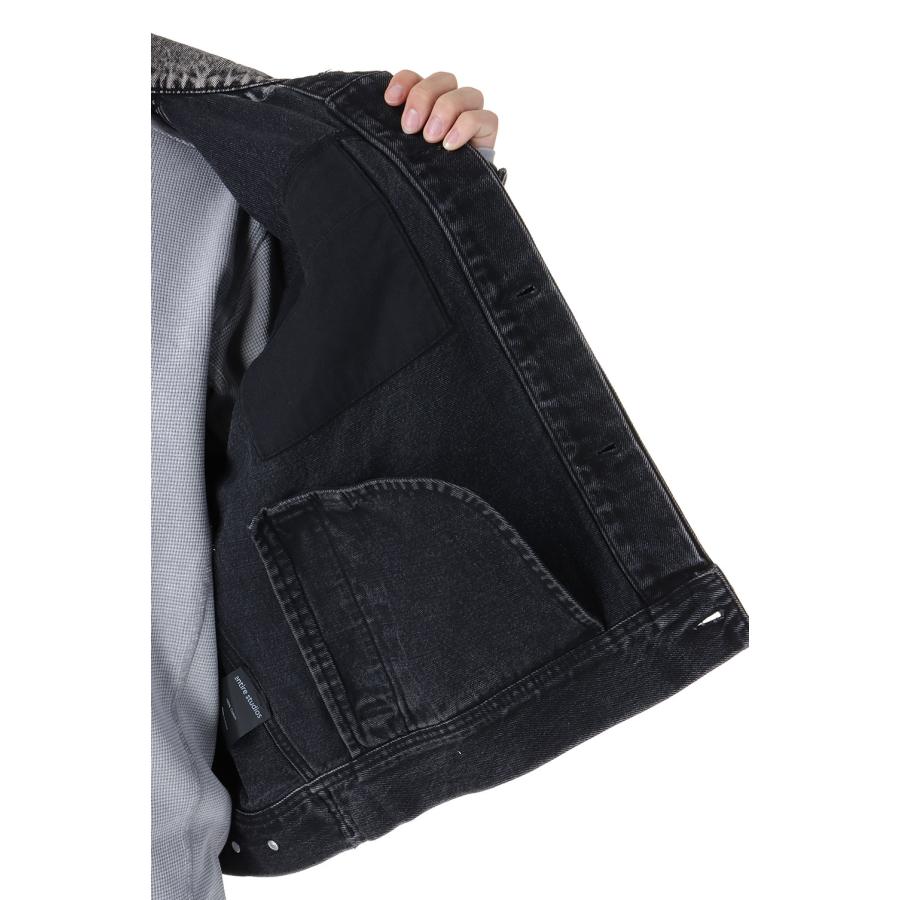 GEM DENIM JACKET / CHARGRILL(ES2427CG) Entire Studios(エンタイア スタジオ)の画像
